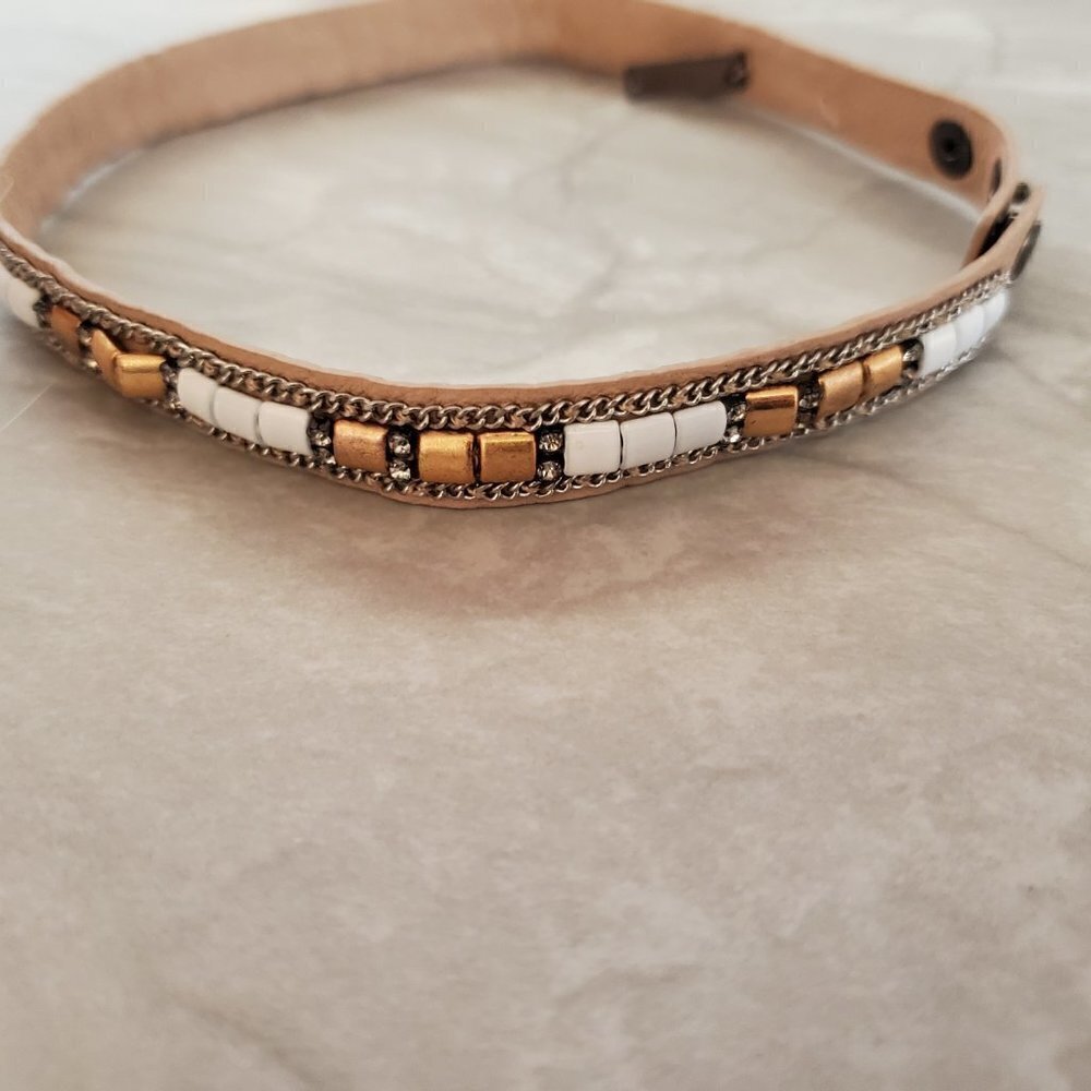 ✨ Stella & Dot Rhinestones Crystals Pave Beads Beaded Cady Wrap Bracelet ✨ - Picture 5 of 12